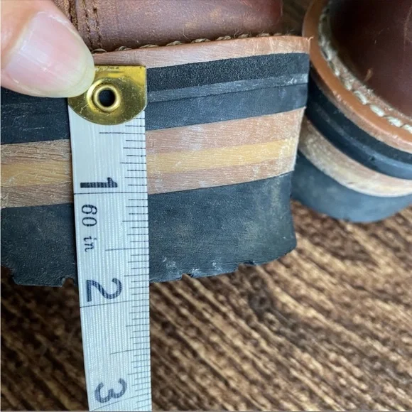 90s Skechers Laramie Engineer brown Leather Lace Up Ankle Boot - Picture 13 of 15